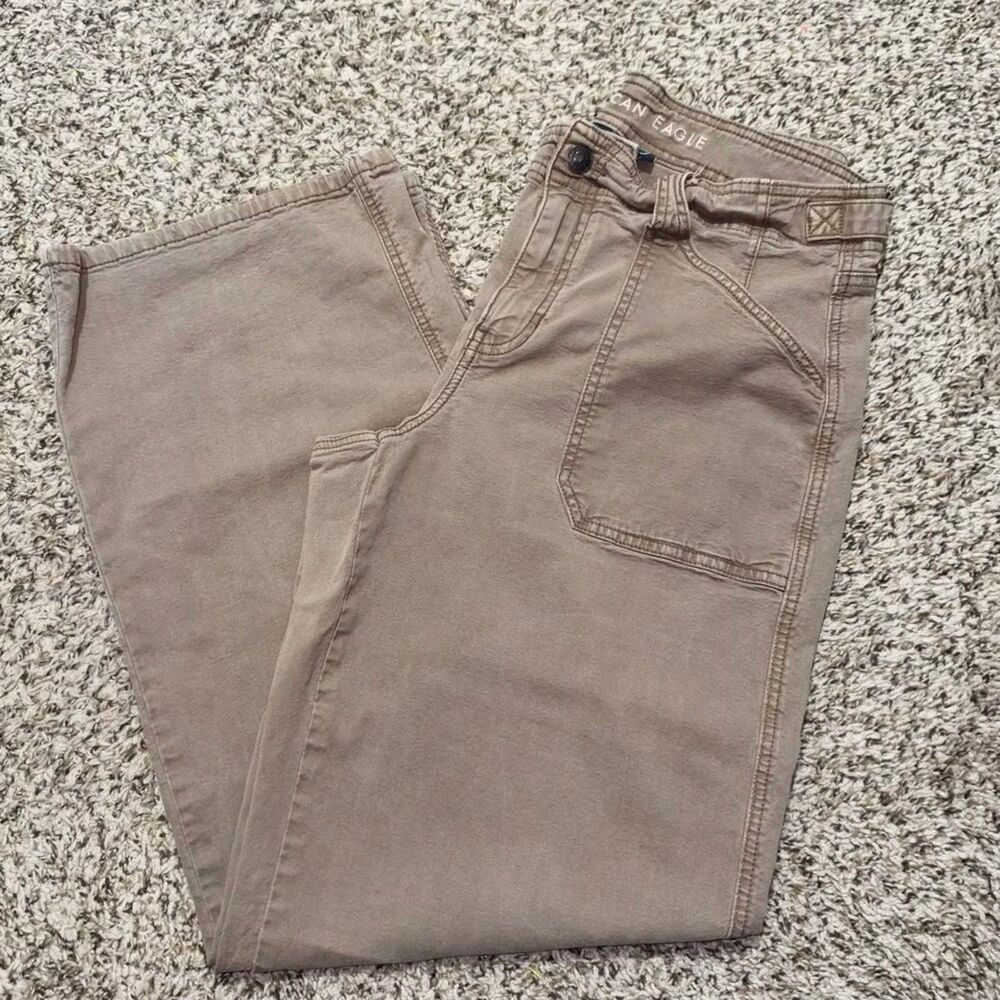 American Eagle StovePipe Stretch Pants Women’s Size 10 Light Brown